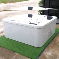 Bain à remous autoportant d'extérieur le plus vendu avec jets et massage à air, en acrylique écologique