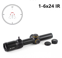 LPVO Hunting Scope 1-6X24 IR SFP 30mm Tube Aluminum Alloy Red Illumination Telescopic Sight Customization Service