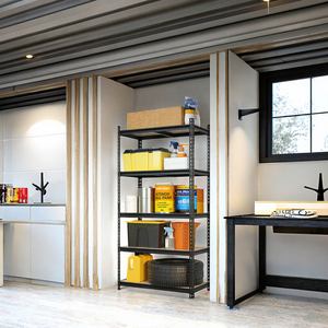 מערכת מדפים מתכת מתכווננת 5-שכבתית 36*18 stackacks & מדפים עבור חנות קמעונאית - Product Image 2