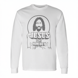 Jésus est mon camarade de classe, t-shirt à manches longues de la foi chrétienne - Product Image 2