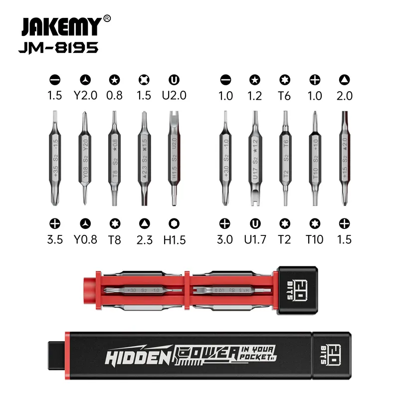 Jakemy 21 In 1 Diy Handgereedschap Precieze Schroevendraaierpen Voor Mobiele Telefoon Laptop Game Pad Reparatie Pocket Precisie Schroevendraaier Pen