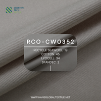 Pantalon de loisirs lourd RCO-CW0352 Matériau Tissu en laine de mer durable Coton/Lyocell/Spandex Contrôle des odeurs