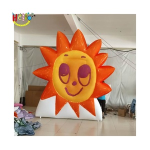 Cartoon pour fête d'<span class=keywords><strong>anniversaire</strong></span> d'enfant personnalisé, tableau publicitaire gonflable avec fond souriant et soleil - Product Image 2