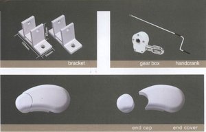 Auvent Store Banne Coffret Sur Mesure Cassette Auvent Rétractable Auvent <span class=keywords><strong>Balcon</strong></span> UV Abri extérieur - Product Image 5