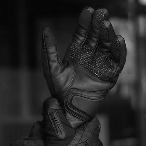 CNGDY alta calidad cuero motocicleta hombres guantes pantalla táctil moto carreras montar guante - Product Image 6