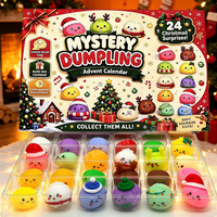 Calendrier de l'Avent Squishy 24 Jours Noël 2026, Calendrier de compte à rebours sensoriel anti-stress, Squishies surprise, Fidget anti-stress