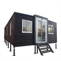 Maison modulaire extensible à trois chambres en conteneur, bureau préfabriqué de style ferme, design moderne, installation rapide, garantie 5 ans
