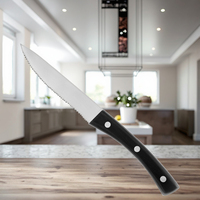 Couteau à steak universel en acier inoxydable, avec manche confortable, de haute qualité