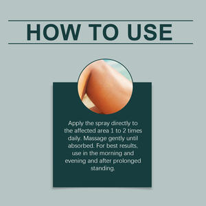 OEM ODM Spray para el cuidado del cuerpo Calmante venas varicosas Hinchazón Mejorar la circulación sanguínea Promueve la comodidad de <span class=keywords><strong>las</strong></span> piernas Spray de relajación - Product Image 6