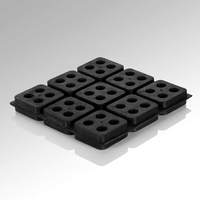 Support anti-vibrations Easyflex Brand Waffle Pad 3/4" x 12" x 12" pour équipements et machines industriels