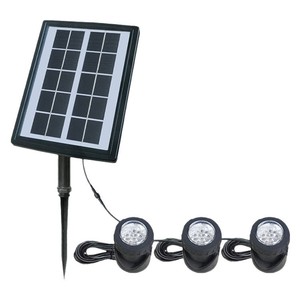 Answer Solar Powered Led Landscape Spotlights 12V 12leds Rechargeable For Outdoor Water And Land Use - Product Image 3