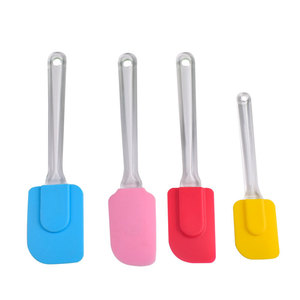 <b>Silicone</b> Spatula Set 4pcs Detachable Handle Heat Resistant Baking Pastry <b>Tool</b> - Product Image 1