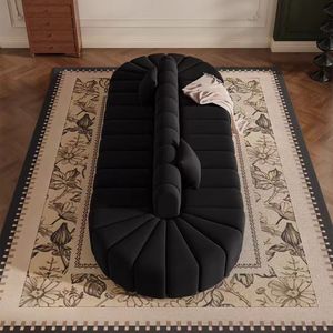 Modernes schwarzes Sofa Luxus doppelseitige Möbel hersteller Couch Wohnzimmer Kino Sofa Hotel Sofas - Product Image 6