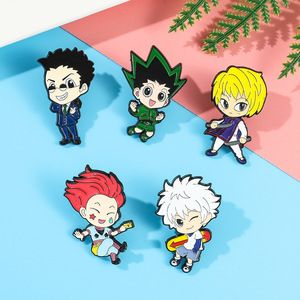 5 Designs Manufacturer <strong>Hunter</strong> <strong>X</strong> <strong>Hunter</strong> Lapel Pin Cute Metal Anime Badge Pin Custom Hisoka ALloy Brooch for Clothes Decoration - Product Image 1