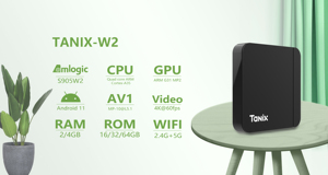 Nouvelle arrivée Tanix W2 OS Android 11 Smart 4K Digital Converter 16Gb Dual Wifi Internet TV Set-Top Box - Product Image 6