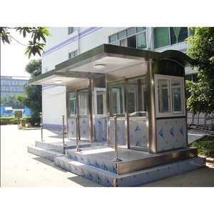 Caseta de seguridad móvil de acero inoxidable, impermeable y resistente a la intemperie, para control de entrada en estacionamientos. - Product Image 5