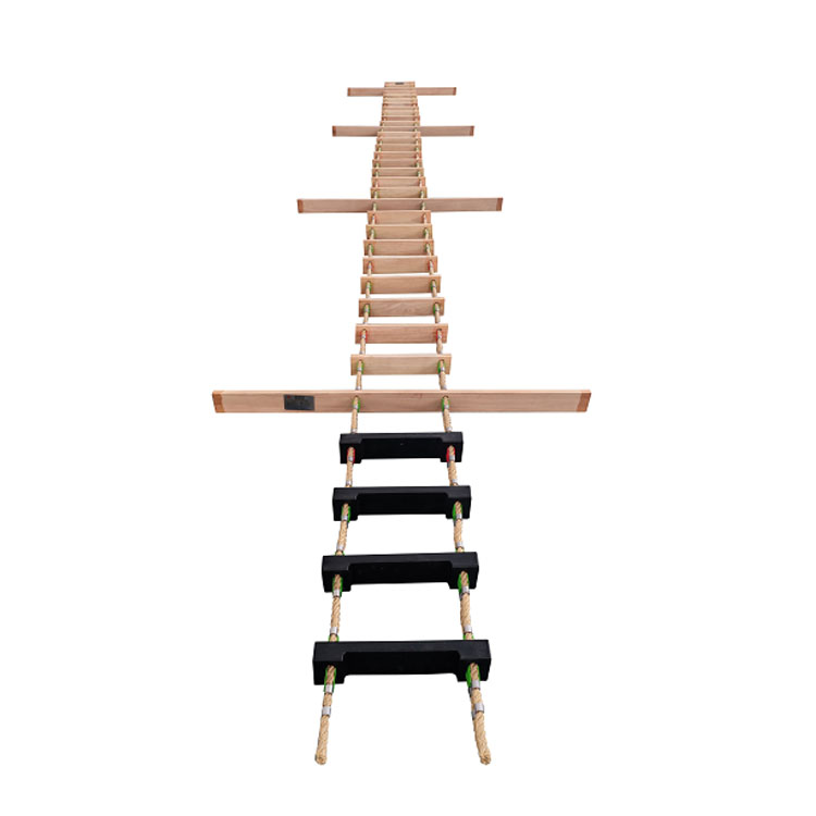 Escalera De Cuerda Schildkröt Jungle Line De 2.5 Metros – 6 Peldaños De Madera, Cuerda Resistente A La Intemperie, Para Columpios Y Casas Del árbol