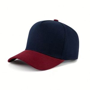Casquette 5 panneaux bicolore tendance, casquette snapback structurée vierge en gros pour hommes, casquette de baseball hip-hop personnalisée pour commandes en gros - Product Image 4