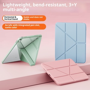 Étui de protection pour <span class=keywords><strong>iPad</strong></span> 11 avec emplacement pour stylet, pliable en Y, 10,2 pouces, anti-pliage, <span class=keywords><strong>coque</strong></span> en acrylique 9e génération - Product Image 2