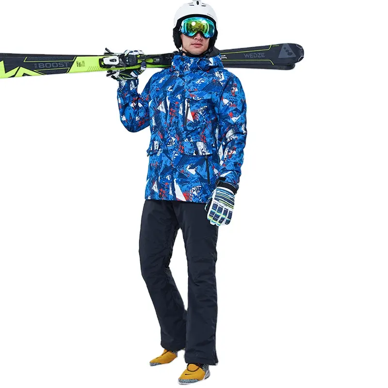 Großhandel Custom LOGO Sportswear Eis schnell lauf Ski rennen Schneemobil Anzug Hochwertige Fabrik Direkt vertrieb Jacke Schnee Erwachsene