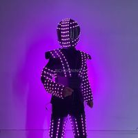 RICHSHINING DJ Party Costumes LED Lighting Robot Cloth Suit pour les discothèques Performances Parties Graduation Celebrations in Bars
