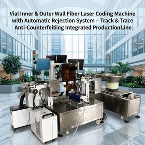 Marquage laser rotatif d'indexation de flacons avec inspection intégrée et rejet de données pour la numérotation et la traçabilité - Product Image 1