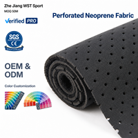Tissu néoprène perforé à trous d'aération pour supports médicaux et équipements de fitness, service de découpe et de laminage OEM