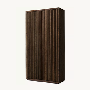 خزانة خشبية ملونة فاخرة مخصصة أثاث غرفة المعيشة خزانة مستصلحة من البلوط البني - Product Image 2