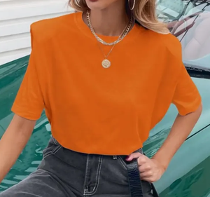 Gran oferta de verano 2023, nuevo chaleco sin mangas para mujer, Camiseta holgada de Color sólido con cuello redondo para mujer, camiseta con hombrera para mujer - Product Image 4