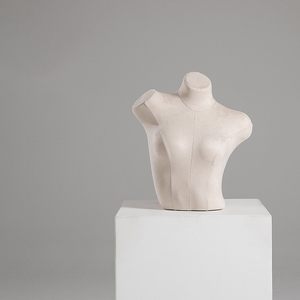 Maniquí Femenino de Terciopelo Gris de Lujo para Exhibición de Lencería, <span class=keywords><strong>Bikini</strong></span> Sexy, Pecho y Glúteos de Terciopelo - Product Image 4