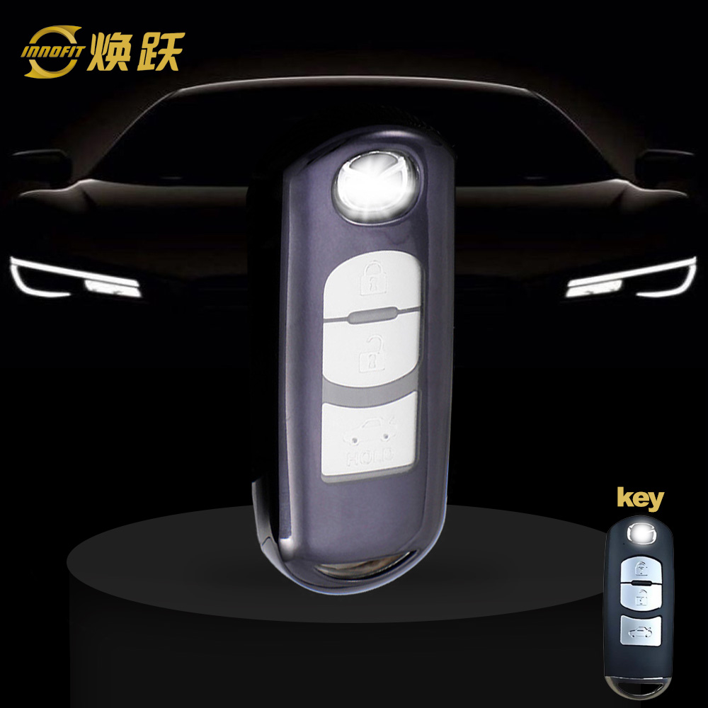 MAB1T1-White Transparent Button-Black Plating