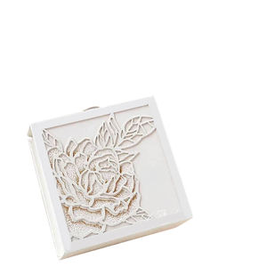 Boîte à jonc double porte personnalisée abonnement boîte à bagues rouge de fiançailles de luxe de mariage personnalisé - Product Image 5