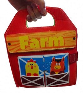 Libro Sensorial de Diseño de Granja, el Mejor Regalo para Niños, Juguete de Preaprendizaje, Material de Fieltro, Libro Montessori - Product Image 1
