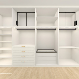 Armoire moderne en bois, placards de chambre à coucher, meubles de chambre à coucher, armoire avec miroir, placard à vêtements - Product Image 6