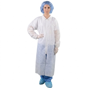 Fournitures EPI : <span class=keywords><strong>Blouse</strong></span> de <span class=keywords><strong>laboratoire</strong></span> <span class=keywords><strong>jetable</strong></span> en PP non tissé, vêtement de travail certifié CE pour usage hospitalier et en salle blanche - Product Image 2