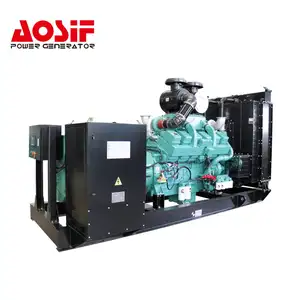 1250kva Máy phát điện thiết lập với Cummins mở khung điện bắt đầu Máy phát điện diesel