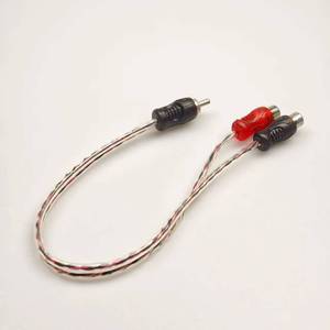 1 male to 2 female RCA PVC <b>amplifier</b> audio cable Y-splitter, suitable for <b>car</b> and home theater speakers - Product Image 4
