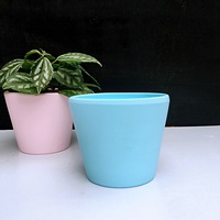 Pot Tanaman Sukulen Warna-warni DD2268 untuk Dekorasi Taman Rumah, Pot Bunga Keramik untuk Tanaman Indoor