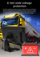 9 pouces 4CH DVR Split Monitor Écran tactile Quad AHD DVR Monitor USB TF Card Car Camera Recorder