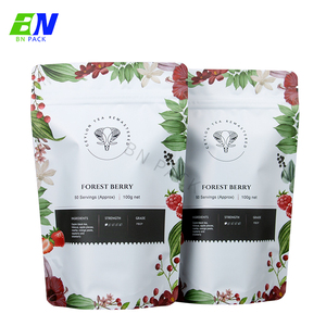Sacchetto Doypack in PE Personalizzato Eco-Friendly con Stampa Digitale, Chiusura a Zip Riutilizzabile e Stampa a Caldo per Patatine, Lecca-lecca e Bustine di Tè Dimagrante - Product Image 1