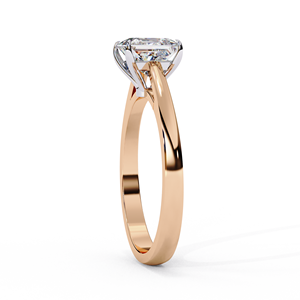 Anillo de Compromiso de Diamante Cultivado en Laboratorio con Corte Brillante en Oro Sólido de 18K para Mujer, Certificado por IGI, Chapado en Rodio, Modelo VBR JEWELS de Lujo - Product Image 2