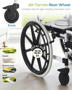 <span class=keywords><strong>Silla</strong></span> <span class=keywords><strong>de</strong></span> Baño para Personas Mayores <span class=keywords><strong>con</strong></span> <span class=keywords><strong>Ruedas</strong></span>, Material <span class=keywords><strong>de</strong></span> Aleación <span class=keywords><strong>de</strong></span> Aluminio, para <span class=keywords><strong>Inodoro</strong></span> y <span class=keywords><strong>Silla</strong></span> <span class=keywords><strong>de</strong></span> <span class=keywords><strong>Ruedas</strong></span> Móvil LQX-EUAL2405P - Product Image 5
