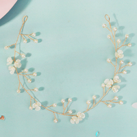 Accessoires de cheveux de mariage Bijoux de cheveux de fleur Coiffe de mariée Coiffe Cheveux Vigne Bandeau de mariée