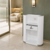Meubles de salon, mobilier moderne pour salon de coiffure, magasin de vêtements, salon de beauté, mini-bureau d'accueil en bois blanc - Acheter le produit sur Alibaba.com