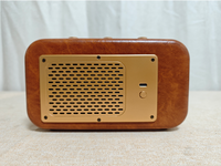 Haut-parleur portable rétro en plastique avec son stéréo 5.3 à basses profondes, appairage TWS, volume élevé, lecteur MP3 avec carte TF pour la maison/les fêtes