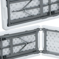 Banc de pique-nique pliable facile à transporter, 6 pieds, banc pliable en plastique d'extérieur