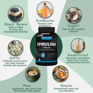 <span class=keywords><strong>Comprimés</strong></span> de <span class=keywords><strong>spiruline</strong></span> et de chlorelle <span class=keywords><strong>bio</strong></span> Ausreson, protéines végétales <span class=keywords><strong>500</strong></span> mg, complément nutritionnel, vente en gros - Product Image 2