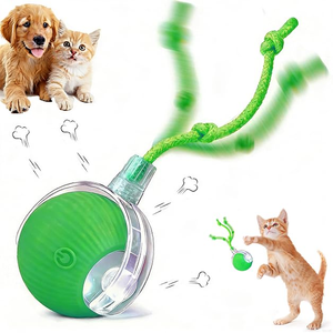 Palla Giocattolo Interattiva Moderna per <span class=keywords><strong>Gatti</strong></span> e Cani, Resistente, Ricaricabile, Intelligente con Rotolamento Automatico e Coda, in Materiale ABS - Product Image 4