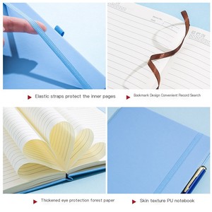 2025 personalizzabile A5 formato in pelle, taccuino per cucire, pagine colorate a righe, diario, blocco note con copertina rigida a buon mercato - Product Image 4