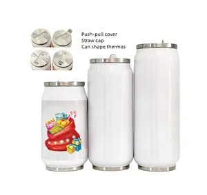 热销厂家定制不锈钢升华空白可调罐造型真空水瓶保温杯